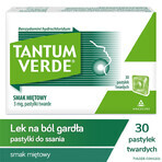 Tantum Verde 3 mg, mint flavor, 30 hard tablets