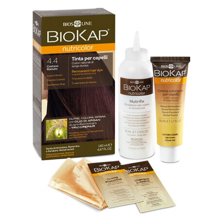 Biokap Nutricolor, culoare de păr, 4.4 castan, 140 ml