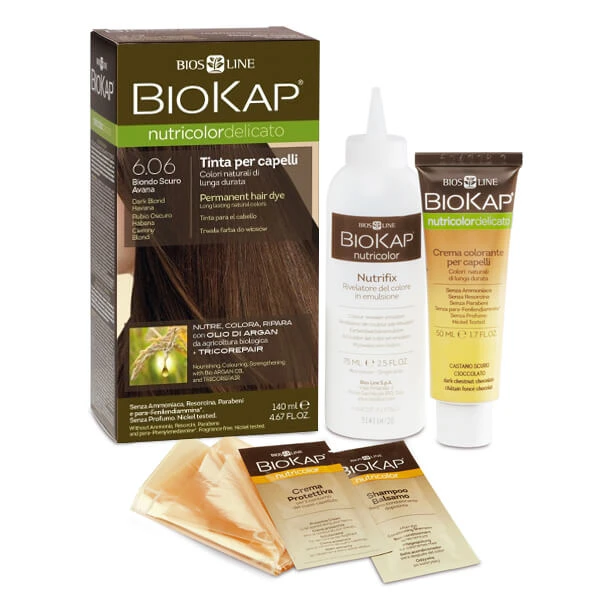 Biokap Nutricolor Delicato, Haarfarbe, 6.06 Dunkelblond, 140 ml