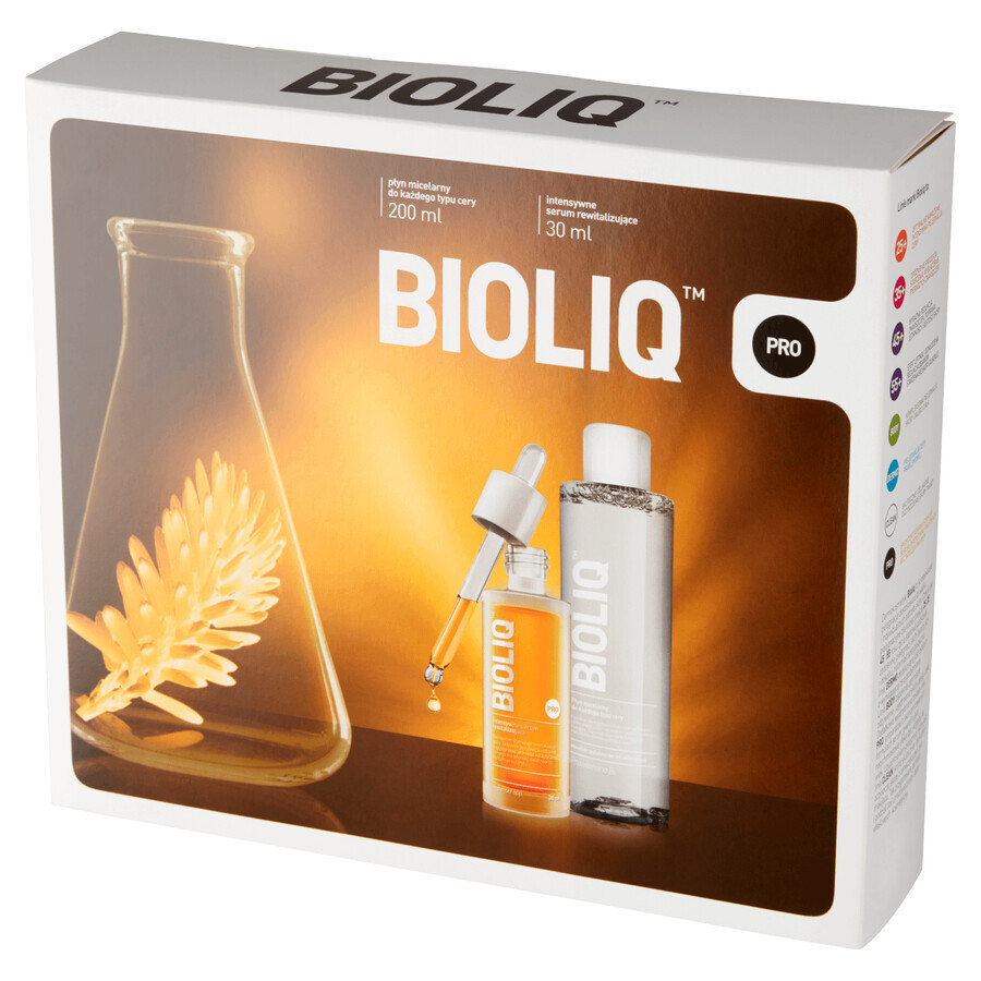 Set Bioliq Pro, siero intensivo rivitalizzante, 30 ml + lozione micellare, 200 ml