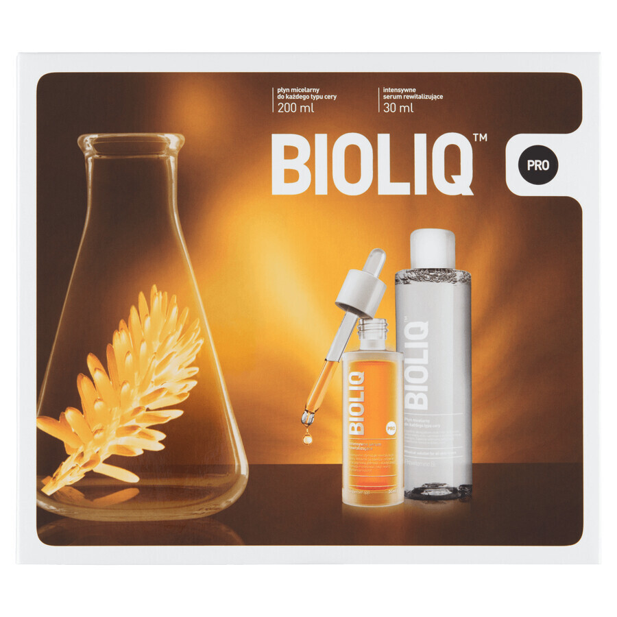 Set Bioliq Pro, siero intensivo rivitalizzante, 30 ml + lozione micellare, 200 ml