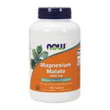 Now Foods Magnesium Malate 1000 mg, Magnesium Malate, 180 Tabletten