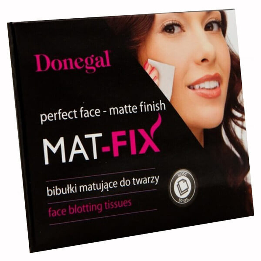 Donegal, Papeles matificantes faciales Mat-fix, 50 unidades