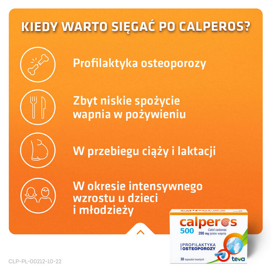 Calperos 500 200 mg, 30 Hartkapseln