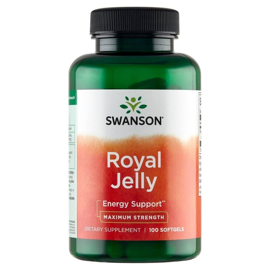 Swanson Royal Jelly, koninginnengelei, 100 capsules