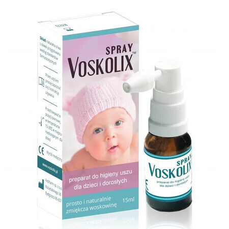 Voskolix, ear hygiene spray for children and adults, 15 ml