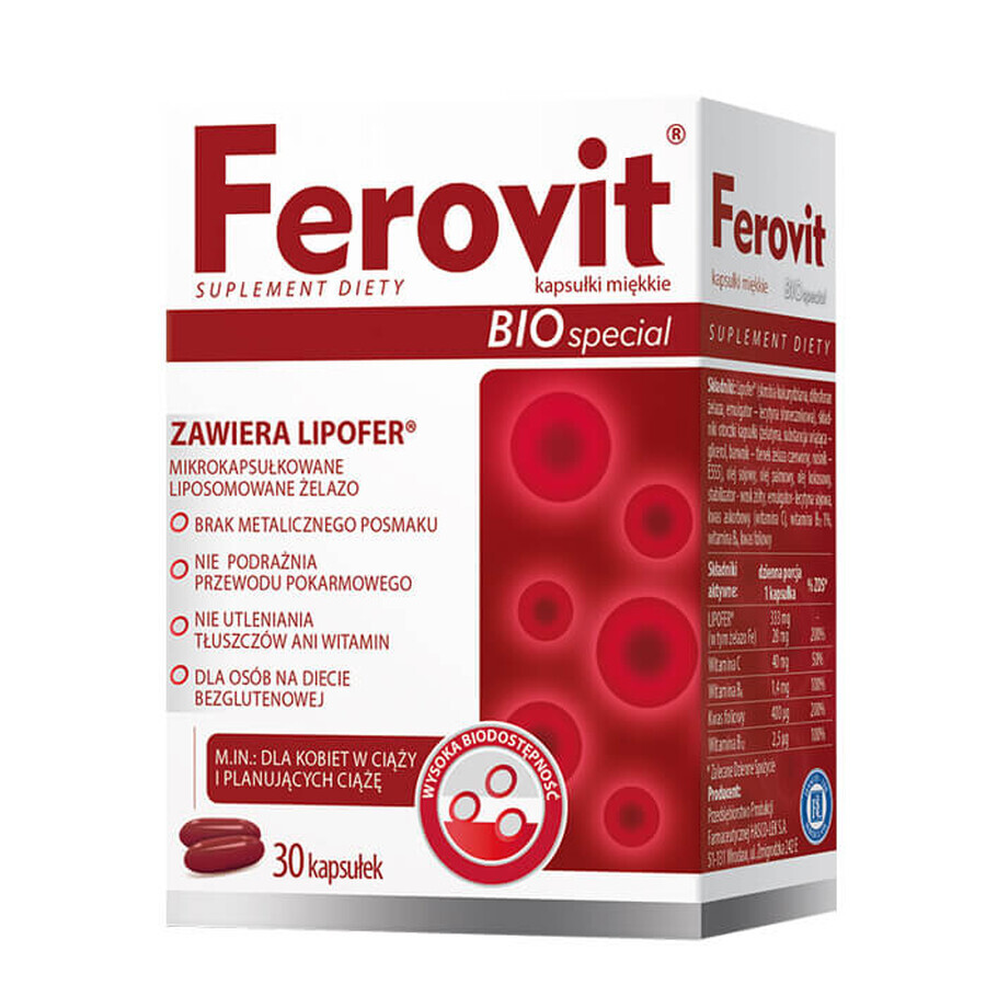 Ferovit Bio Spezial, 30 Weichkapseln