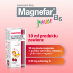 Magnefar B6 Junior Sirup, Himbeergeschmack, 120 ml, Biofarm