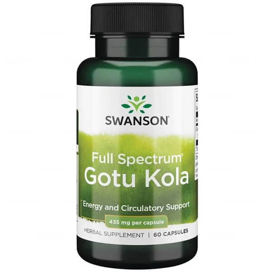 Swanson Full Spectrum Gotu Kola, centella asiática, 60 cápsulas