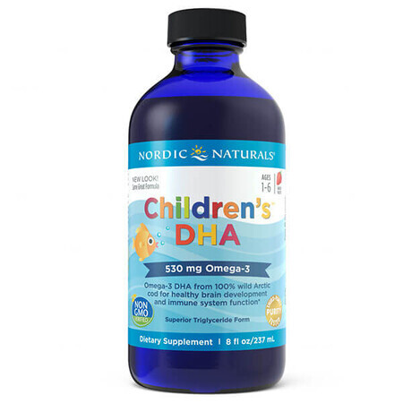 Nordic Naturals Children's DHA Omega-3, für Kinder von 1-6 Jahren, Erdbeergeschmack, 237 ml