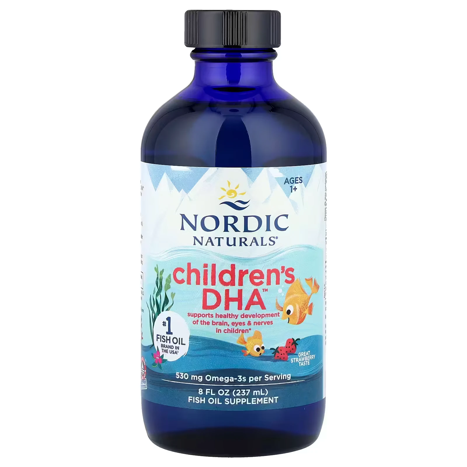 Nordic Naturals Children’s DHA Omega-3, für Kinder von 1-6 Jahren, Erdbeergeschmack, 237 ml