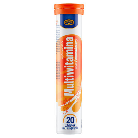 Kruger Multivitamin, Orangengeschmack, 20 Brausetabletten