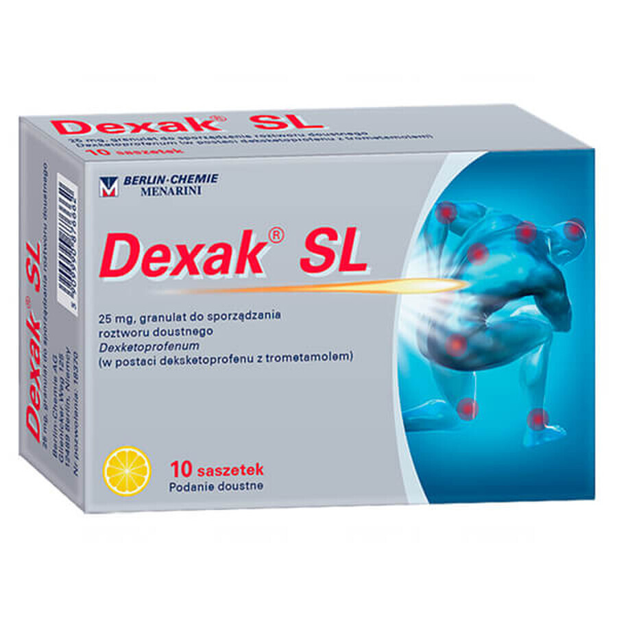 Dexak SL 25 mg, Granulat für orale Lösung, 10 Beutel