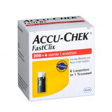 Accu-Chek FastClix, lancette, lame pungidito, 204 pezzi