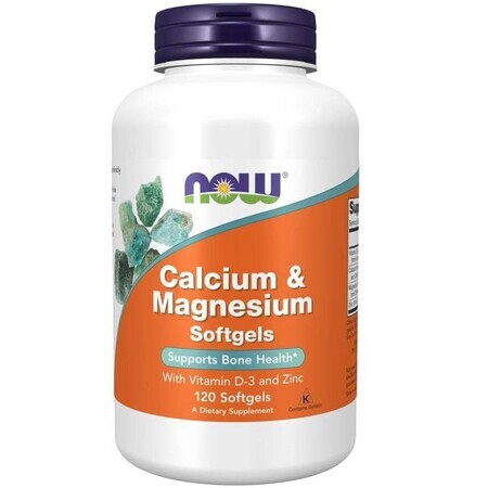 Now Foods, Calcium &amp; Magnesium, 120 Gelkapseln