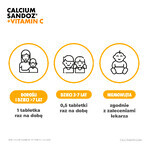 Calcium Sandoz + Vitamina C 260 mg + 1000 mg, Orangengeschmack, 10 Brausetabletten