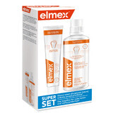 Set Elmex Contra Caries, enjuague bucal, 400 ml + pasta de dientes, 75 ml