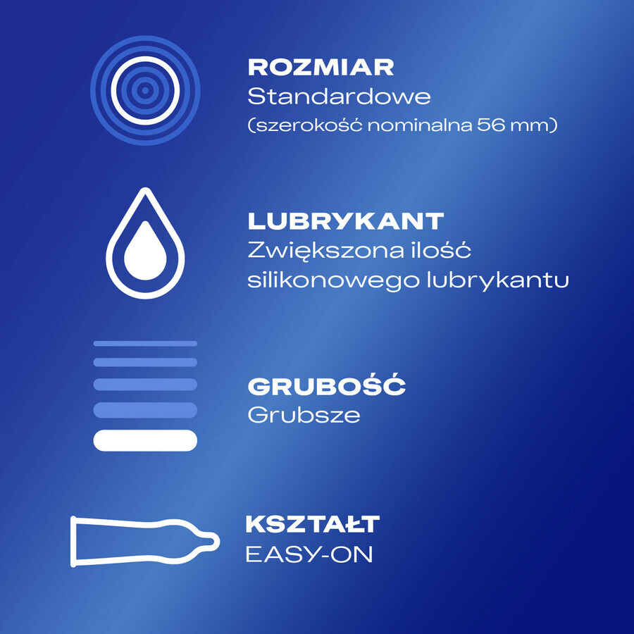 Durex Extra Safe, condooms met meer glijmiddel, versterkt, 3 stuks