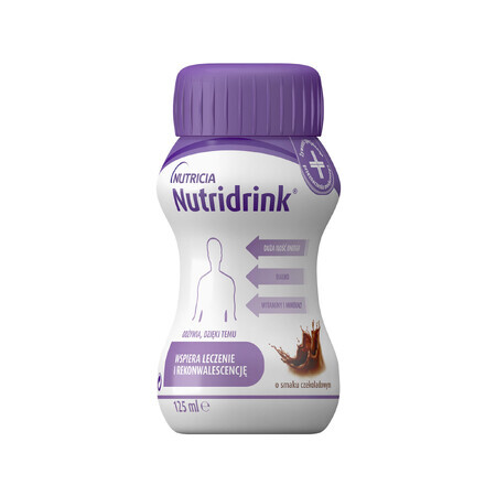 Nutridrink, Nahrungsergänzungsmittel, Schokoladengeschmack, 4 x 125 ml