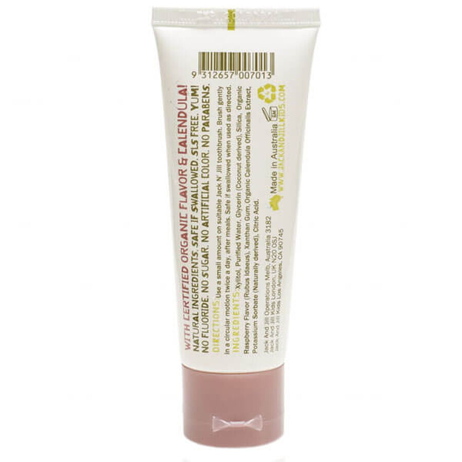 Jack'n'Jill Organic Raspberry Toothpaste 50g