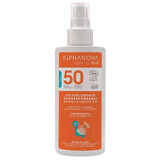 Alphanova Sun Kids Bio, Sonnenschutzspray für Kinder, hypoallergen, SPF 50, 125 g