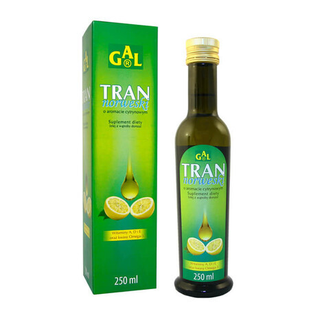 GAL Norwegian dietary oil, lemon flavor, 250 ml