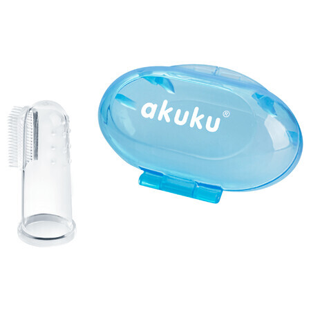 AKUKU, Silikon-Fingerpinsel, blau, A0263, 1 Stück