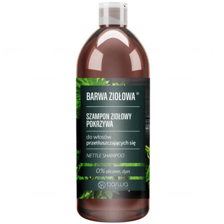 Barwa Ziołowa, nettle shampoo, oily hair, 480 ml