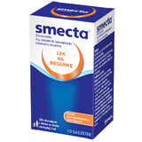 Smecta 3 g, goût orange-vanille, 10 sachets