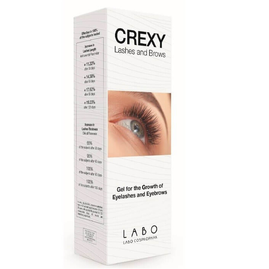 Wimpern- und Augenbrauenwachstumsgel Crexy, 8 ml, Labo