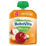 BoboVita Mousse in der Tube, Apfel und Banane, nach 4 Monaten, 80 g