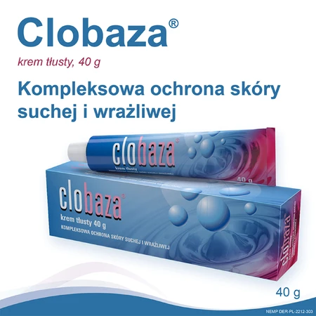Clobaza, cremă uleioasă, protecție completă pentru pielea uscată și sensibilă, 40 g