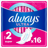 Always Ultra, Damenbinden mit Flügeln, Super, 16 Stück