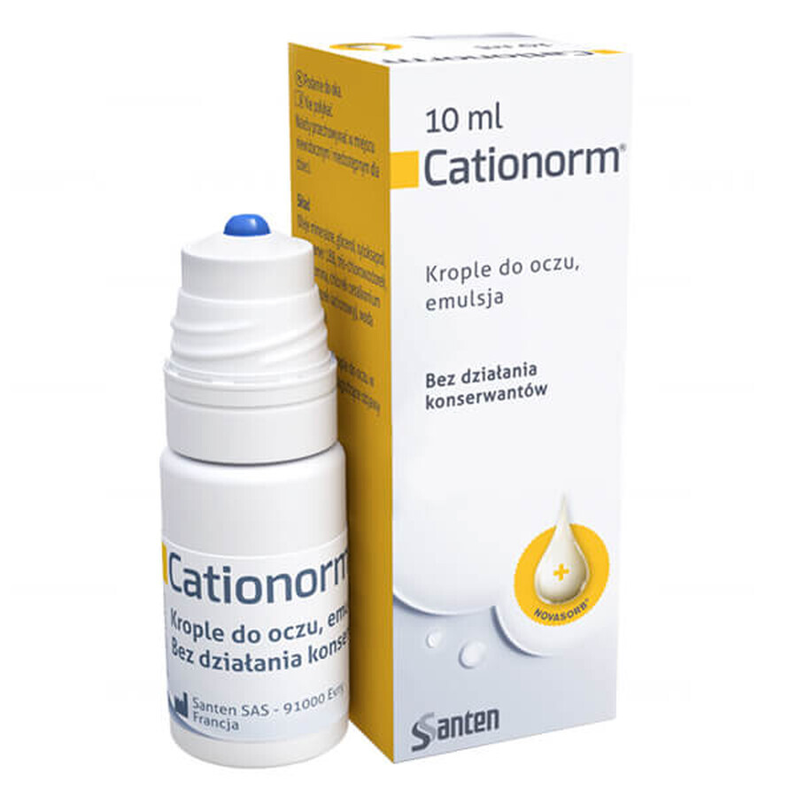 Cationorm, Augentropfen, Emulsion, 10 ml