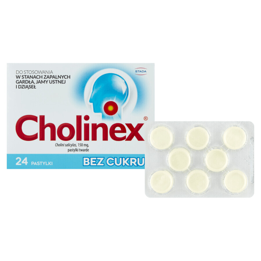 Cholinex 150 mg, zuckerfrei, 24 Lutschtabletten