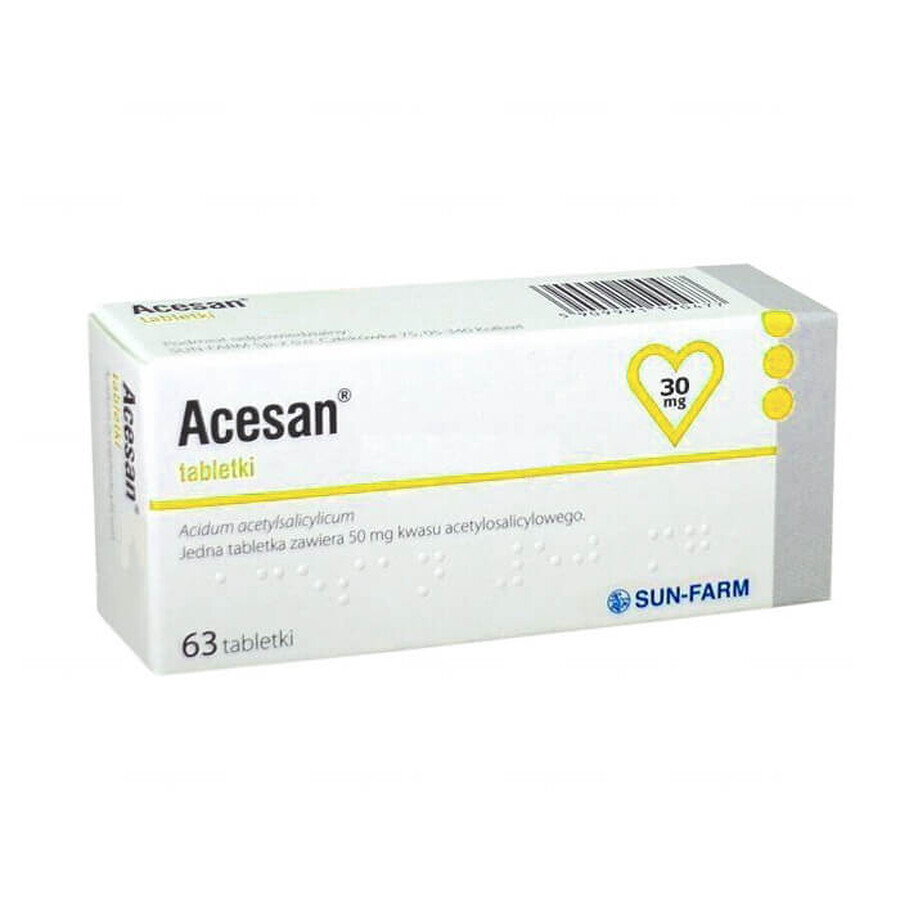 Acesan 30 mg, 63 comprimés