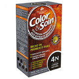 Color&amp;Soin, teinture pour cheveux, 4N, gris naturel, 135 ml