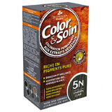 Color&amp;Soin, teinture pour cheveux, 5N, gris clair, 135 ml