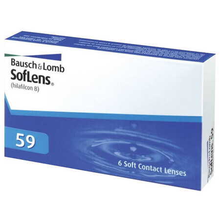 SofLens 59 lenti a contatto, 30 giorni, -1,50, BC 8,6, 6 pezzi.