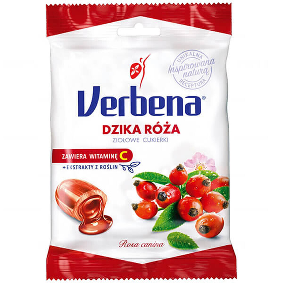 Verbena Wild Rose, Kräuterbonbon mit Vitamin C, 60 g