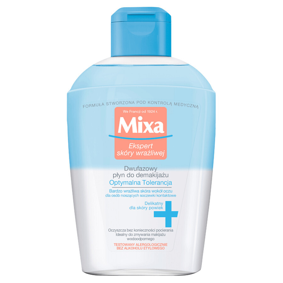 Mixa Optimal Tolerance, Augen-Make-up-Entferner, sehr empfindliche Augen, 125 ml