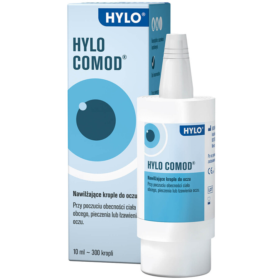 Hylo Comod, collyre hydratant, sans conservateur, 10 ml