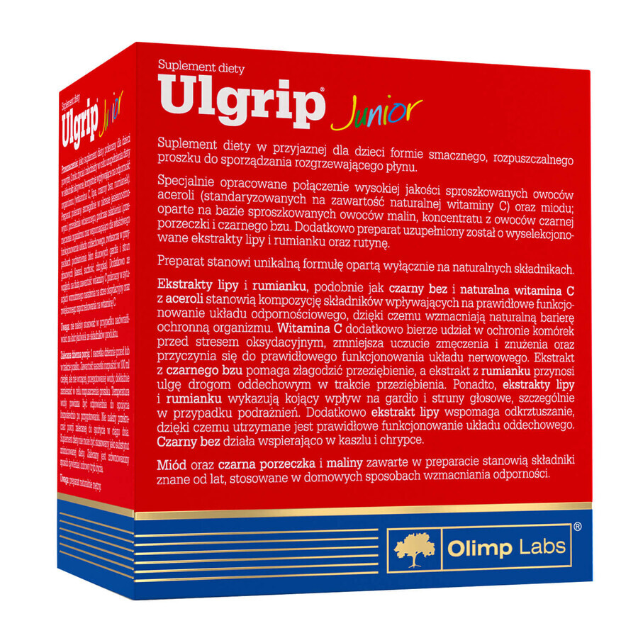 Olimp Ulgrip Junior, Himbeergeschmack, 10 Portionsbeutel