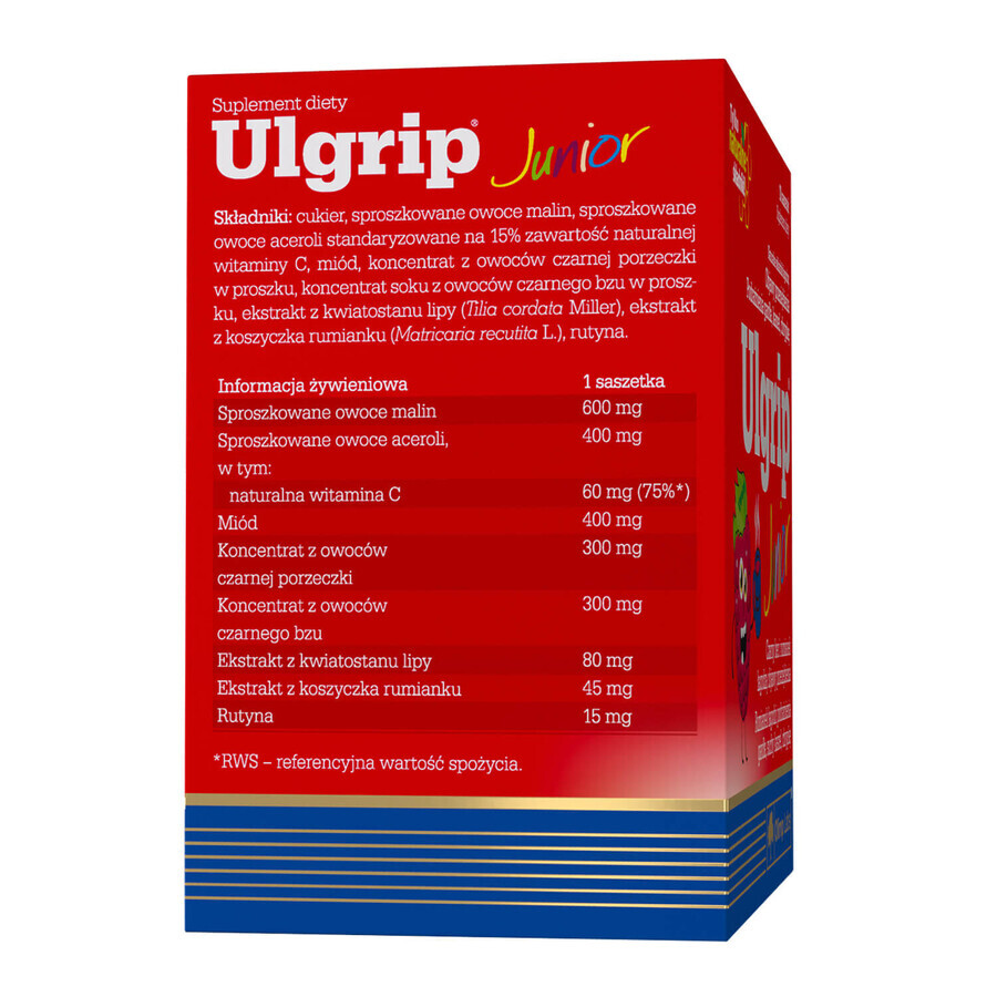 Olimp Ulgrip Junior, Himbeergeschmack, 10 Portionsbeutel