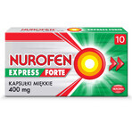 Nurofen Express Forte 400 mg, 10 capsules