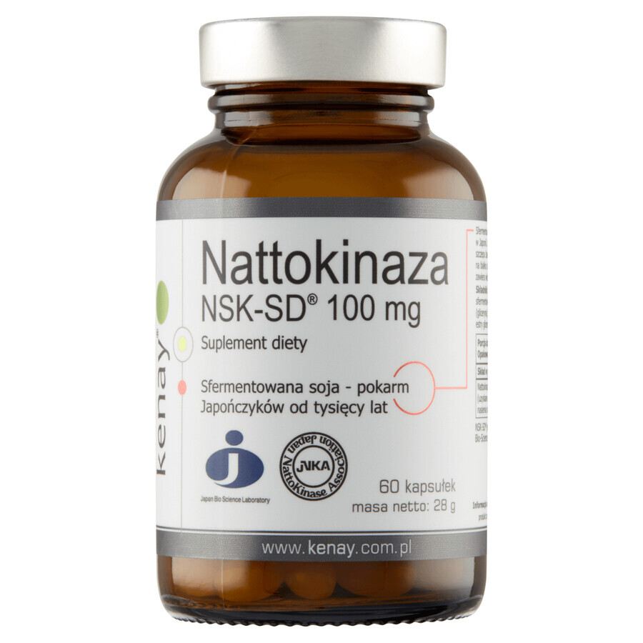 Kenay Nattokinase NSK-SD 100 mg, 60 Kapseln