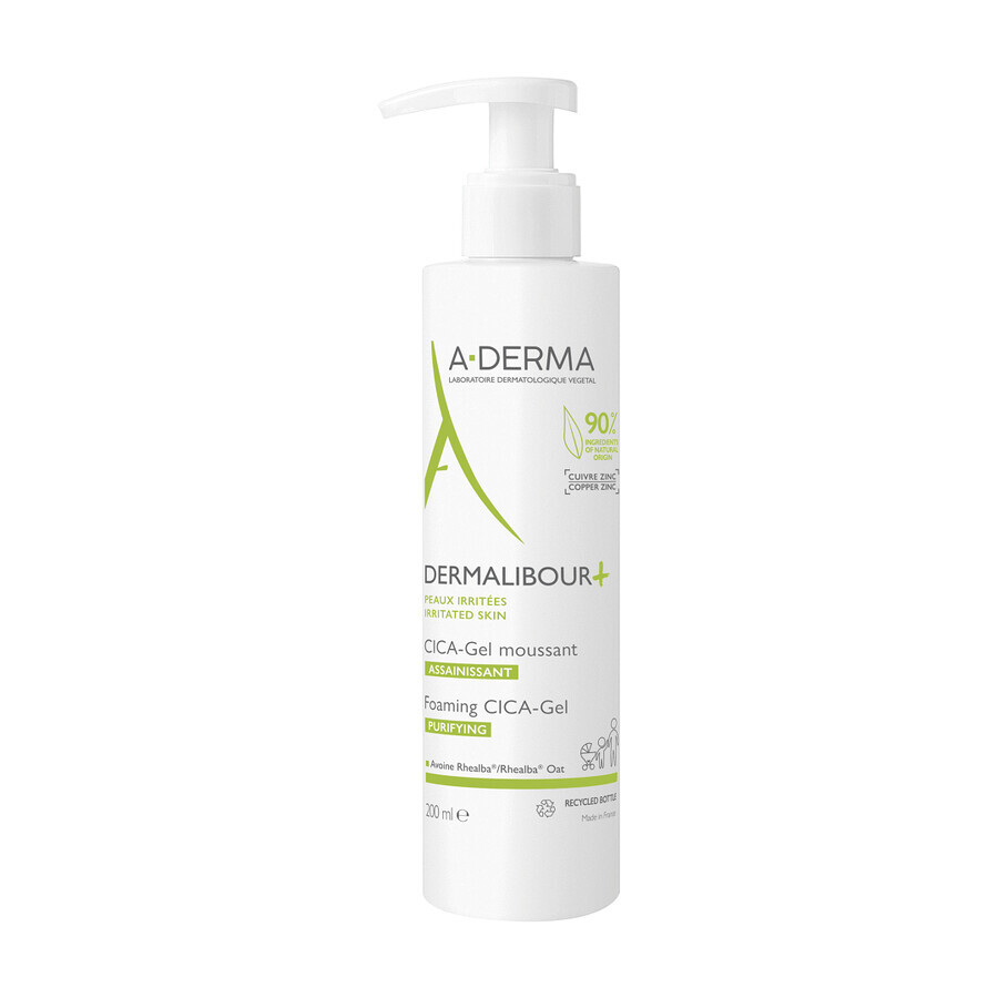 A-Derma Dermalibour Anti-Irritation schäumendes Gel+Cica, 200 ml