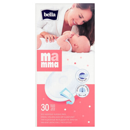 Bella Mamma, breast pads with adhesive, 30 pcs