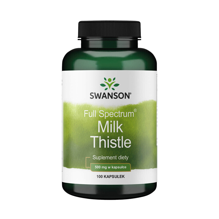 Swanson Full Spectrum Milk Thistle, milk thistle, 100 capsules