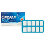 Orofar Max 2 mg + 1 mg, mint flavor, 20 hard tablets